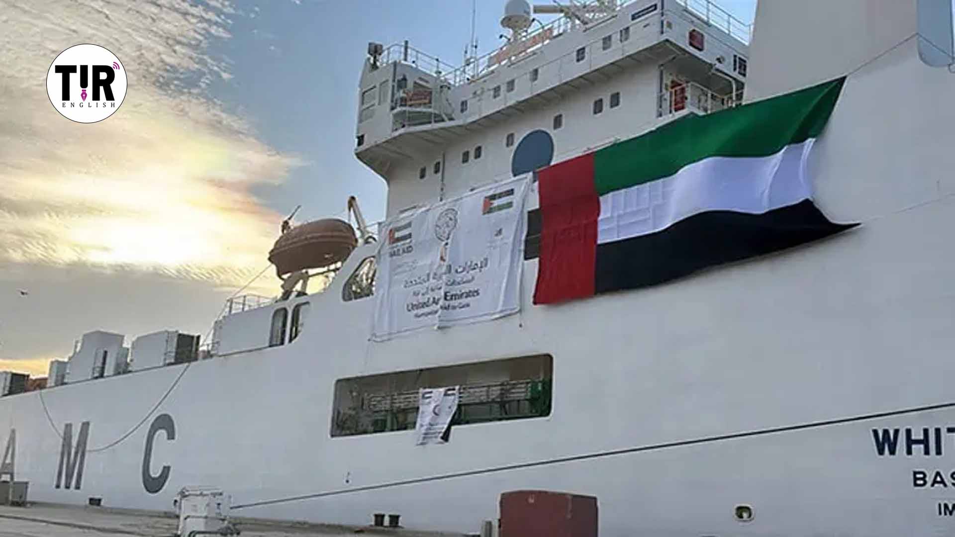 UAE sends ship carrying 4,544 tonnes of aid for Palestinians