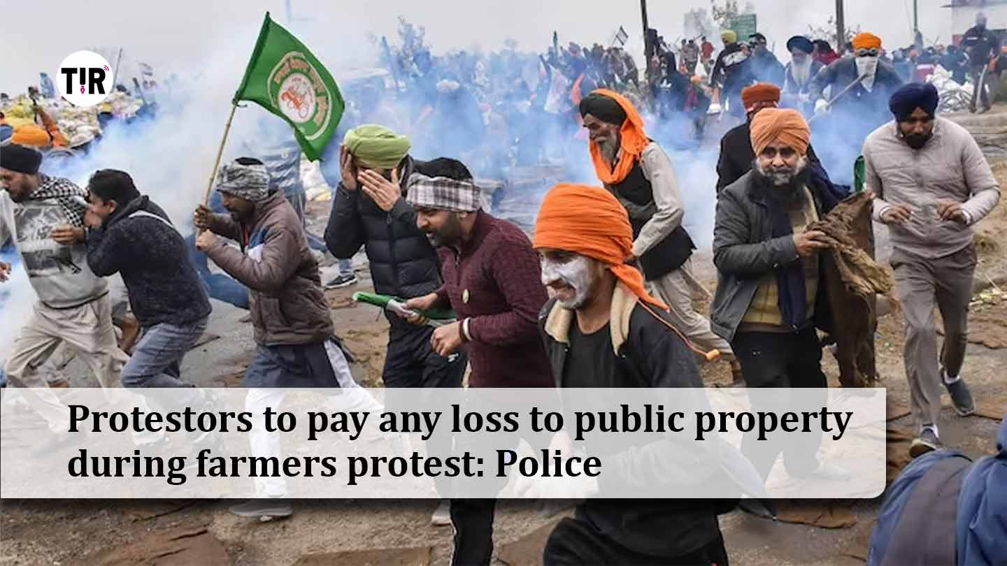 Protestors to pay any loss to public property during farmers protest: Police